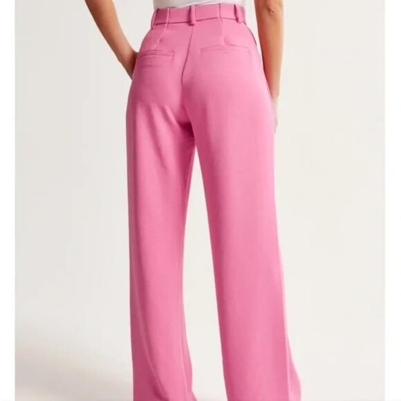 A&F Sloane Tailored Pant Color: DARK PINK - Size 12L - Picture 3 of 7